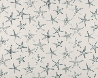 Luxury Linen Nautical Print Curtains, Pair Drapery Panels, Kitchen, Bath, Nursery, Bedroom, Drapes, Cafe, Tiers, Heavy Premier Prints Spa