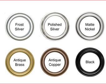 Add Metal GROMMETs To CURTAINS DRAPES Now Available On All Custom Drapery Panels Choose Your Color Per Pair