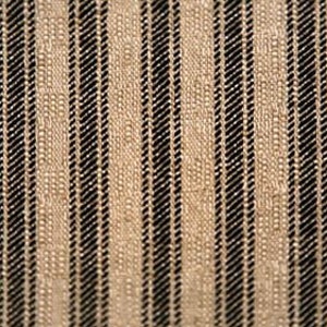 Black and Beige Ticking Stripe Curtains, Premier Prints Denton,  Rustic, Farmhouse, Custom Curtains, Pair Drapery Panels, 24&quot; Wide,50&quot; Wide