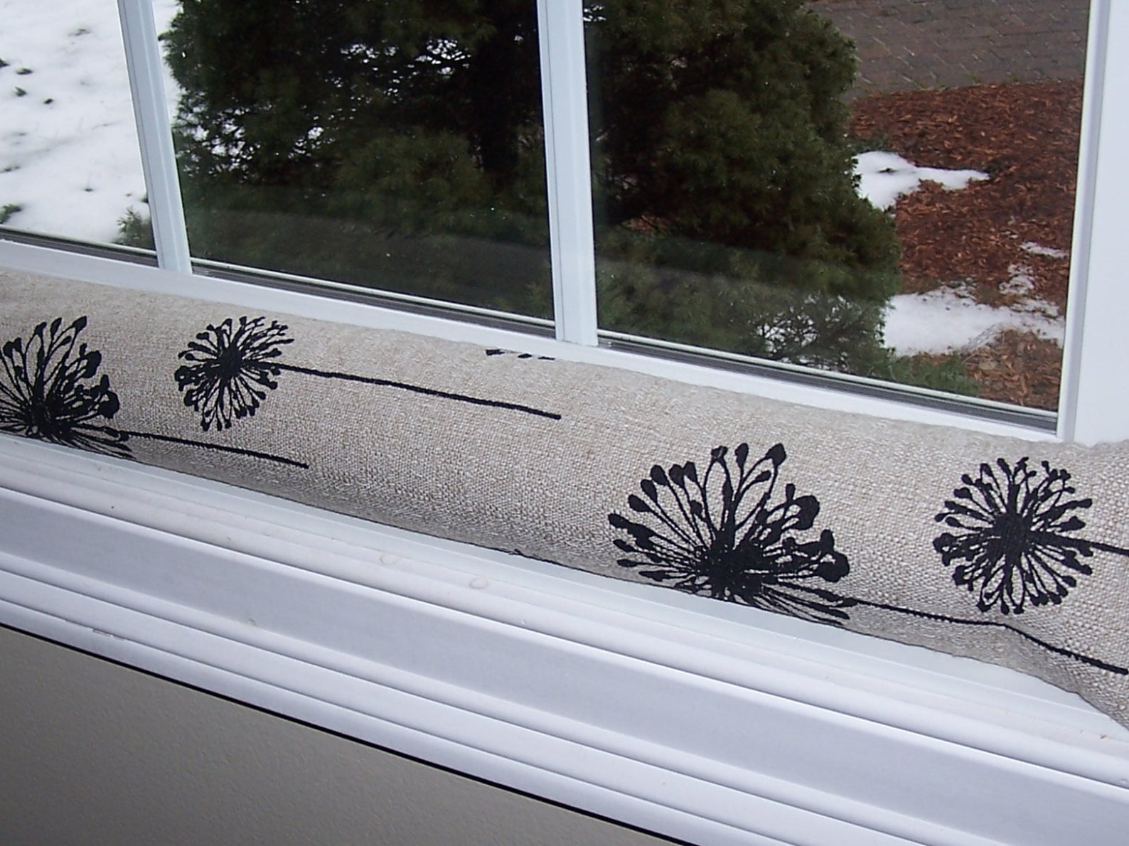 Kakiclay 48 inch draft stopper for bottom of doors and windows heavy