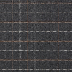 Luxury Drapes, Wool Plaid Check Dark Grey Check, Flannel w/ Soft Drape, Modern Farmhouse, Living Room, Bedroom, PAIR 24&quot; 52&quot; Wide Charcoal