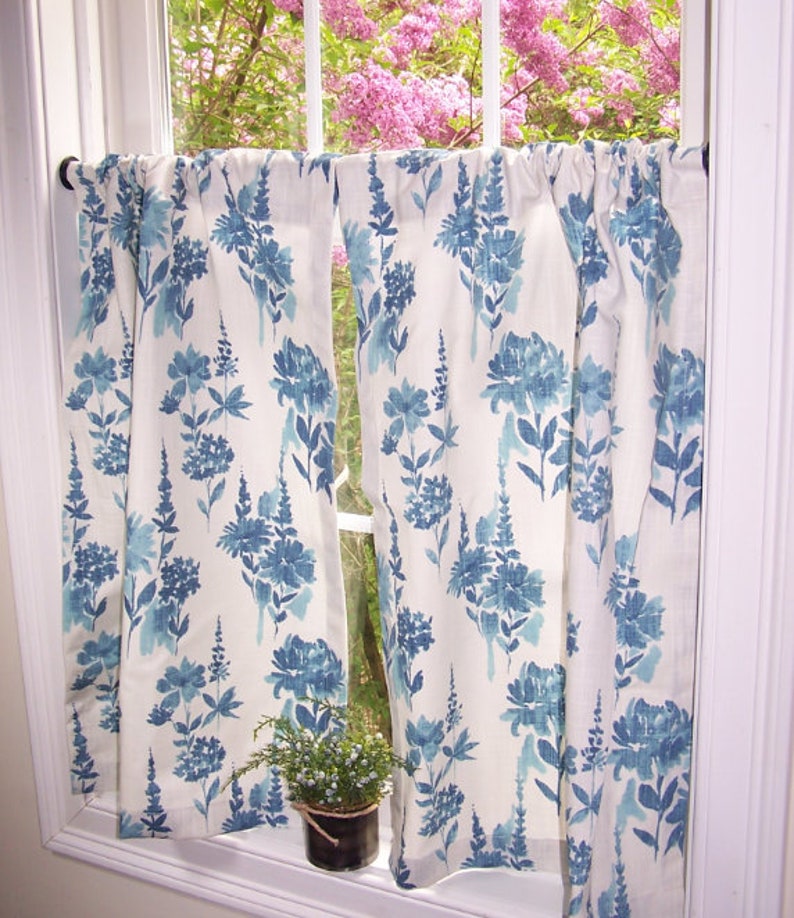 Boho Curtains Cafe Curtains Tier Valance Bathroom Etsy