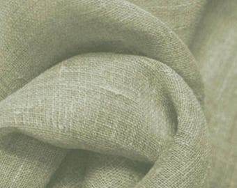 100% Linen Curtains, Pure Killarney Linen Drapes, Bedroom, Living Room, Kitchen, Dining Room, PAIR 24" or 52" Wide, Color SPA GREEN