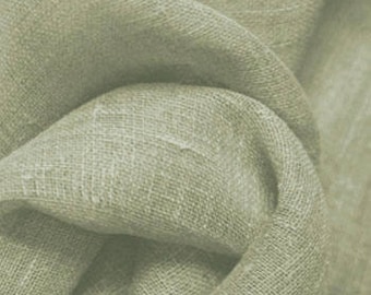 100% Linen Curtains, Pure Killarney Linen Drapes, Bedroom, Living Room, Kitchen, Dining Room, PAIR 24" or 52" Wide, Color SPA GREEN
