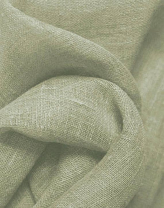 100% Linen Curtains, Pure Killarney Linen Drapes, Bedroom, Living Room, Kitchen, Dining Room, PAIR 24" or 52" Wide, Color SPA GREEN