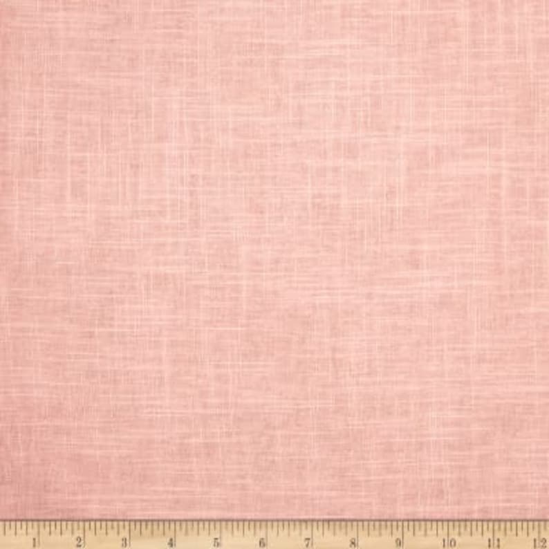 Farmhouse 24 or 52 Wide Custom Curtains,Pair Drapery Panels Country Cottage Blush Linen Curtains,Jaclyn Smith Solid Pink Farmhouse