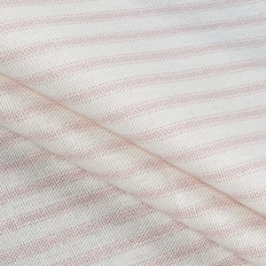 Pink Ticking Curtains Farmhouse Print 100% Cotton Duck Custom Drapery Living Room Dining Bedroom Bathroom Valance Lining Blackout Grommets