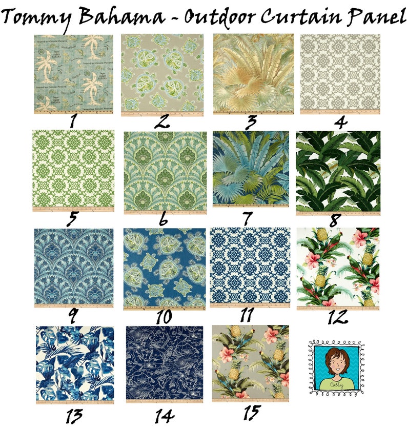 New Outdoor Curtains Grommets Premier Prints Fabric Large Etsy