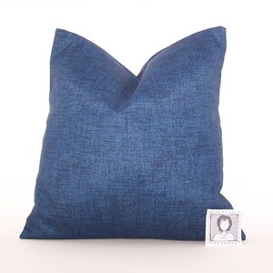 Navy Outdoor Pillow - Dark Blue PILLOW - Lumbar - Various Sizes - Oxford Blue Pillow Cover - Accent Pillow - 20x20,18x18,22x22