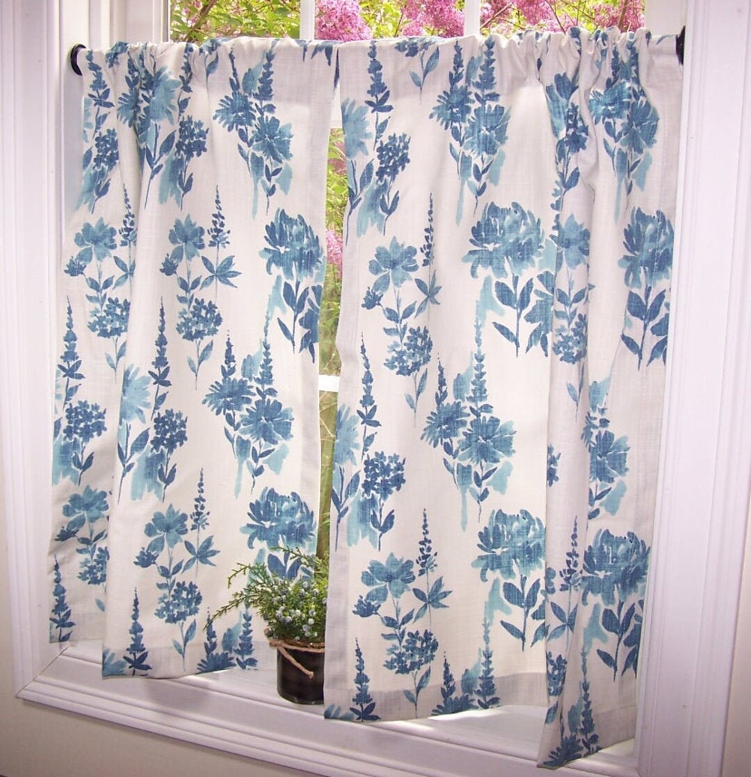 Boho Curtains, Cafe Curtains, Tier, Valance, Bathroom Curtains