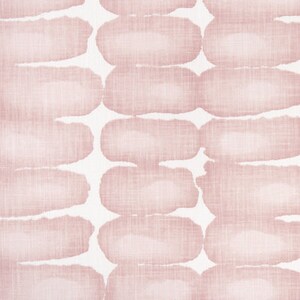Blush Pink Shibori Dot Curtains, Custom Pair Drapery Panels, 24" or 52" Wide, Premier Prints, Abstract, Rod Pocket, Upgrade for Pleats image 2