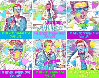 Never Gonna Give You Up Rickroll - Rick Astley  Art Print for