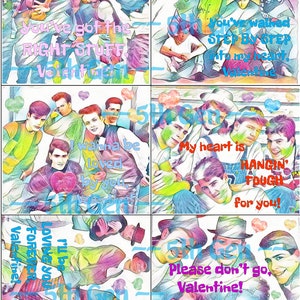 NKOTB 印刷可能なバレンタイン