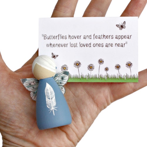 Feather Bereavement/memorial Gift a Sympathy & Condolence Etsy