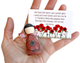 Poppy Remembrance, Military Memorial Gift & Keepsake