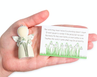 Miscarriage Gift, Miscarriage Keepsake, Snowdrop, Pregnancy Loss Gift, Sympathy Gift