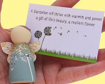 Get Well Soon Gift, Fairy Ornament, Dandelion, Gifts for friend best friend,