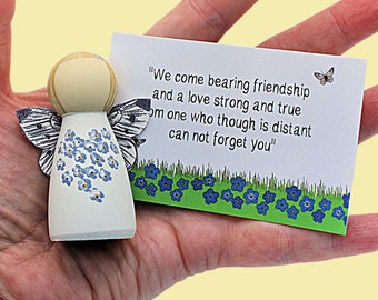 Forget me not, Sympathy gift loss of mother, Memorial Gift, Grieving Friend Gift,