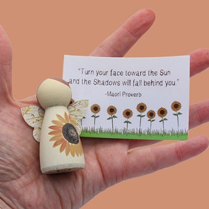 Sunflower Gifts, Fairy Ornament, Sunflower Birthday, Best Friend Birthday Gift,