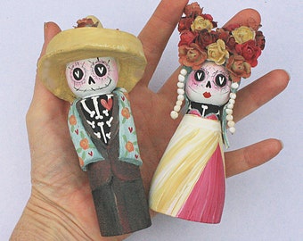 Day of the Dead, Sugar Skulls Wedding Cake Topper and Decoration