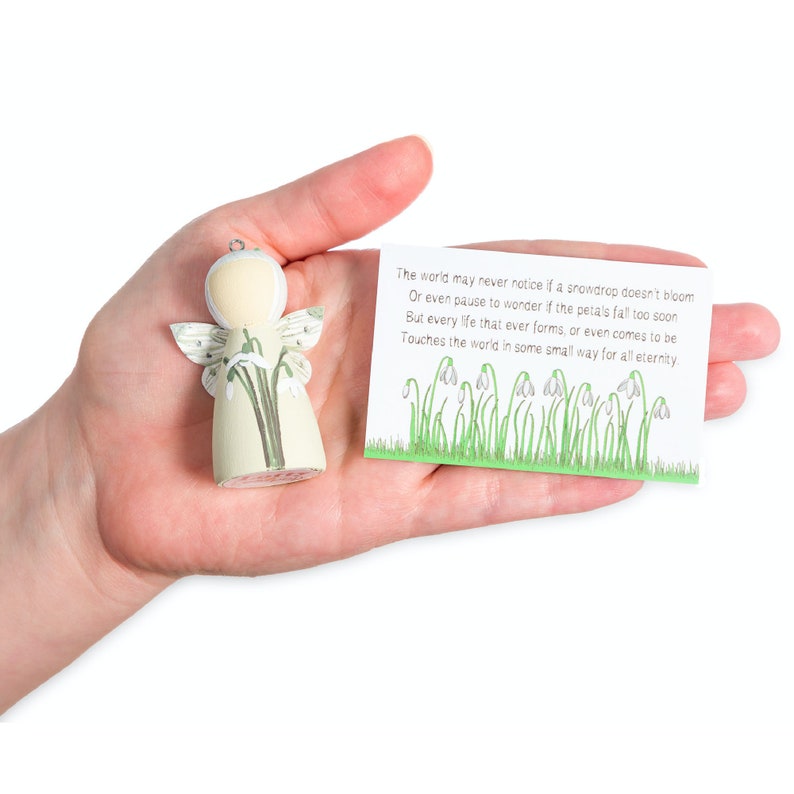 Miscarriage Gift, Miscarriage Keepsake, Snowdrop, Pregnancy Loss Gift, Sympathy Gift image 1