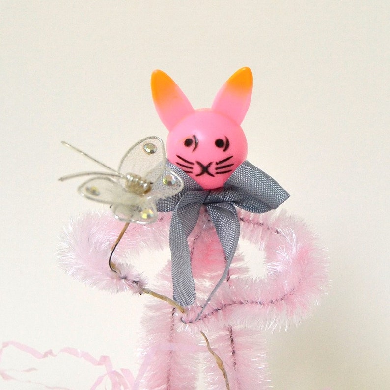 Handmade Vintage Style Easter Bunny Pipe Cleaner Easter Bunny Etsy