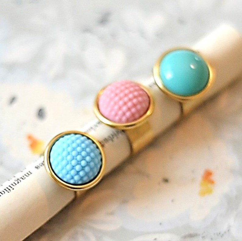 Big Gold Ring Big Statement Rings Cocktail Ring Glass Ring Etsy