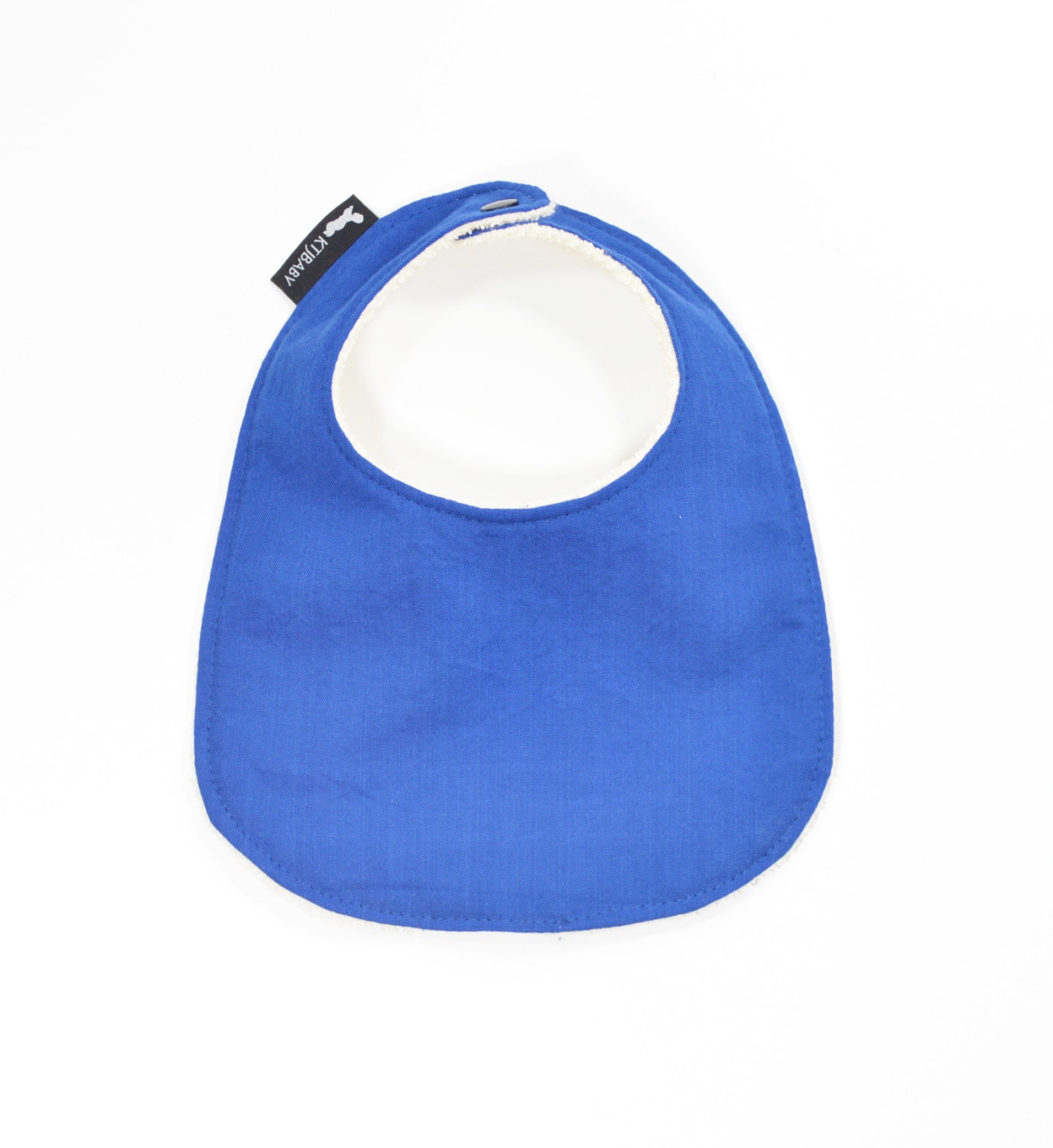 Organic Blue Baby Bib Organic Blue Toddler Bib Organic Boy Etsy