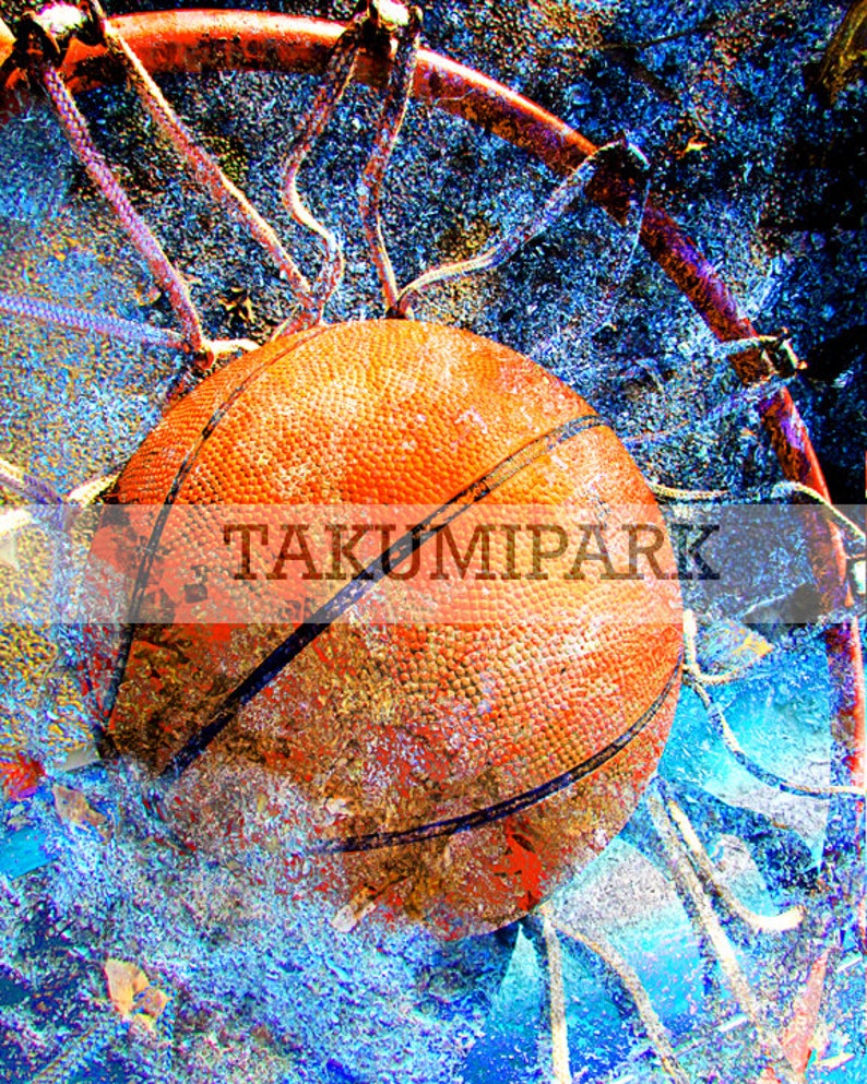 Basketball team gift, Sports art print, Modern room decor, Basketball wall art, Sports Photo Print, Gift for coaches, Home or Office Art image 1