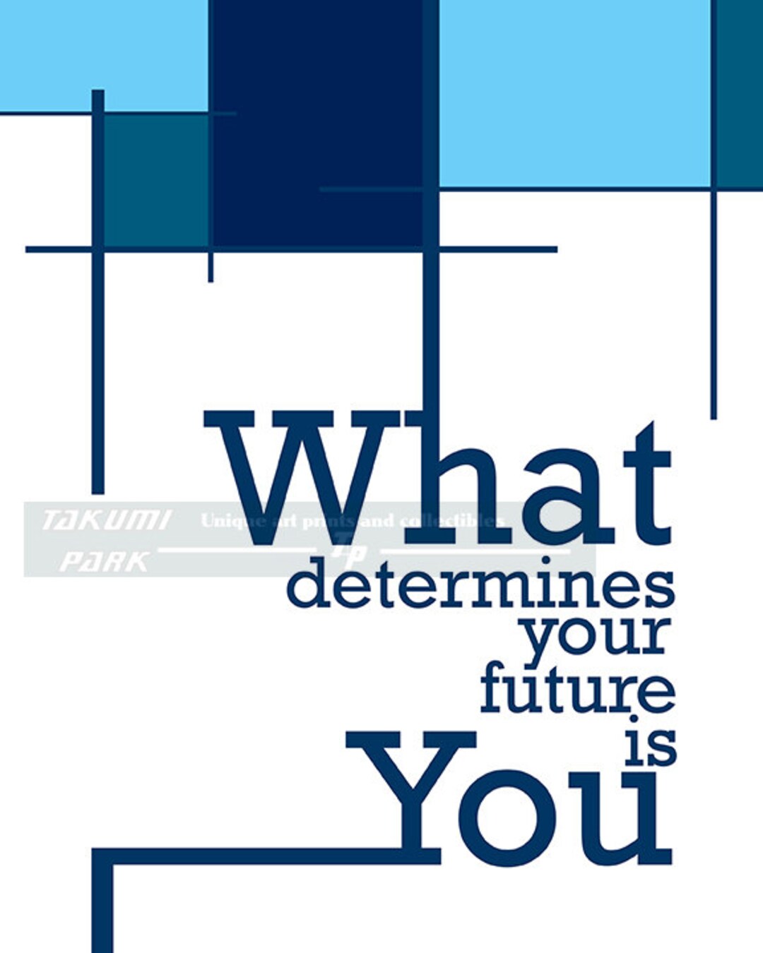 What Determines Your Future is You, Quote Decor, Success Quote
