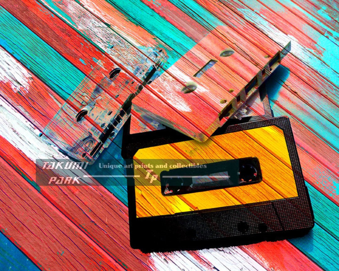 Cassette Tape Art Print Nostalgic Art Pop Artwork Retro Etsy