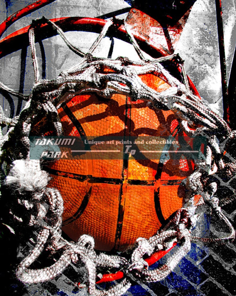 Inspired by basketball sports art print Home decor Photo Etsy
