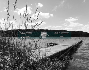 Lake photography, landscape Wall Art, photo print, black and white, lake art print, nautical decor, rustic decor, lake art, lake decor