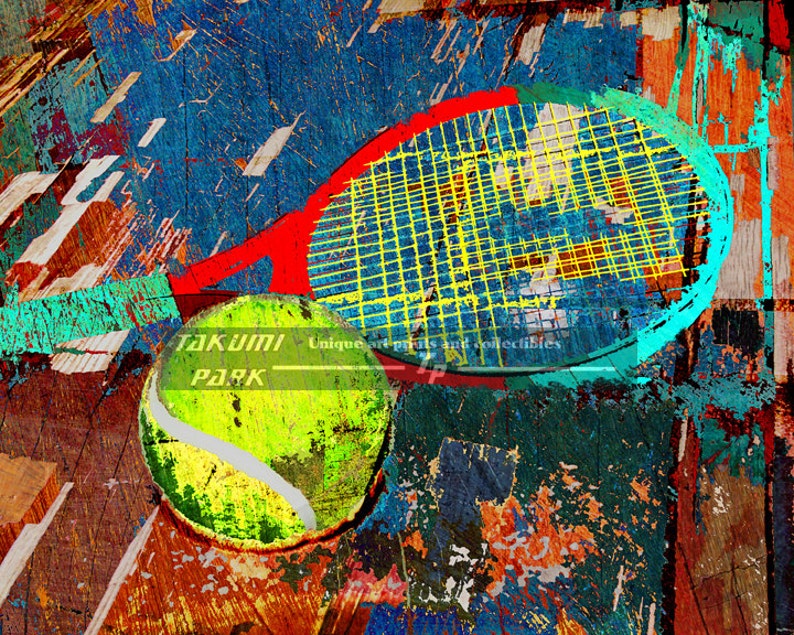 Artistic Tennis Decor Unique Sports Art Print Poster Print | Etsy