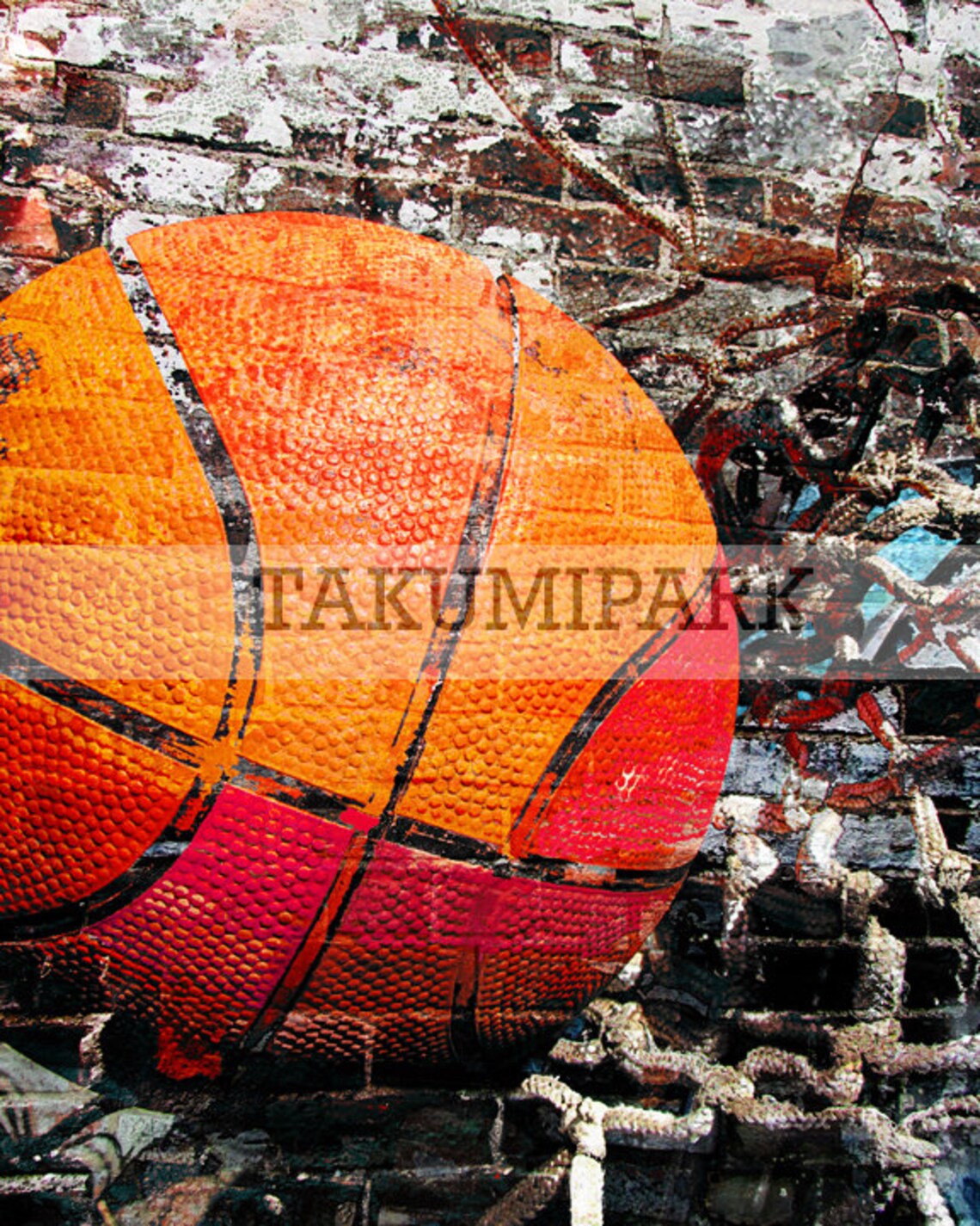 Urban Basketball Inspired Art, Photo Print, Sports Decor, Mancave Art
