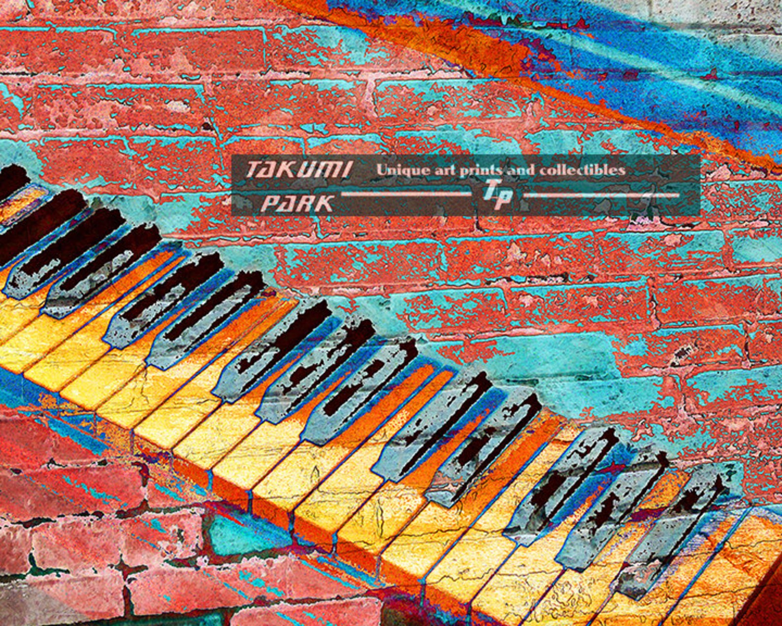 Colorful Piano Art Print 8x10 11x1416x20 Music Artwork | Etsy