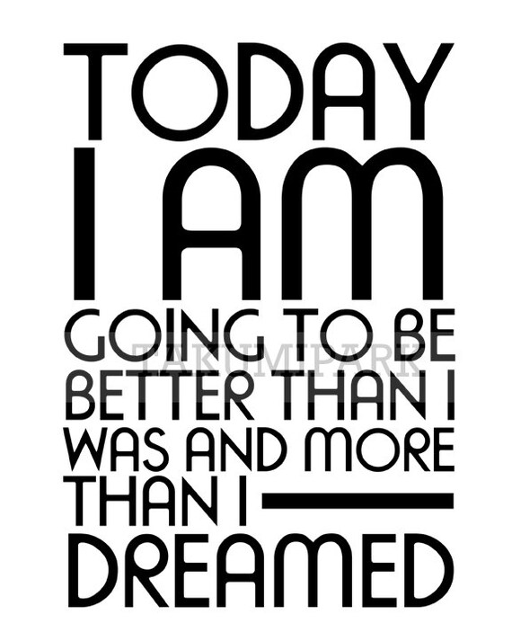 Minimalist Inspiring Typography Motivational Quote Art Print | Etsy