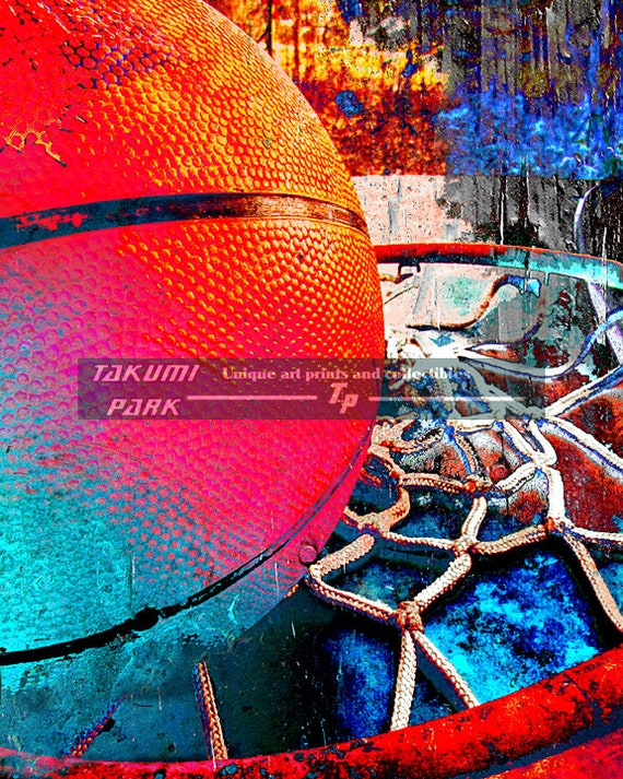 Chambre à coucher Basketball art print, Cool couleurs sports œuvre d’art,  décoration maison, idée de cadeau pour le coach de basket-ball, sport