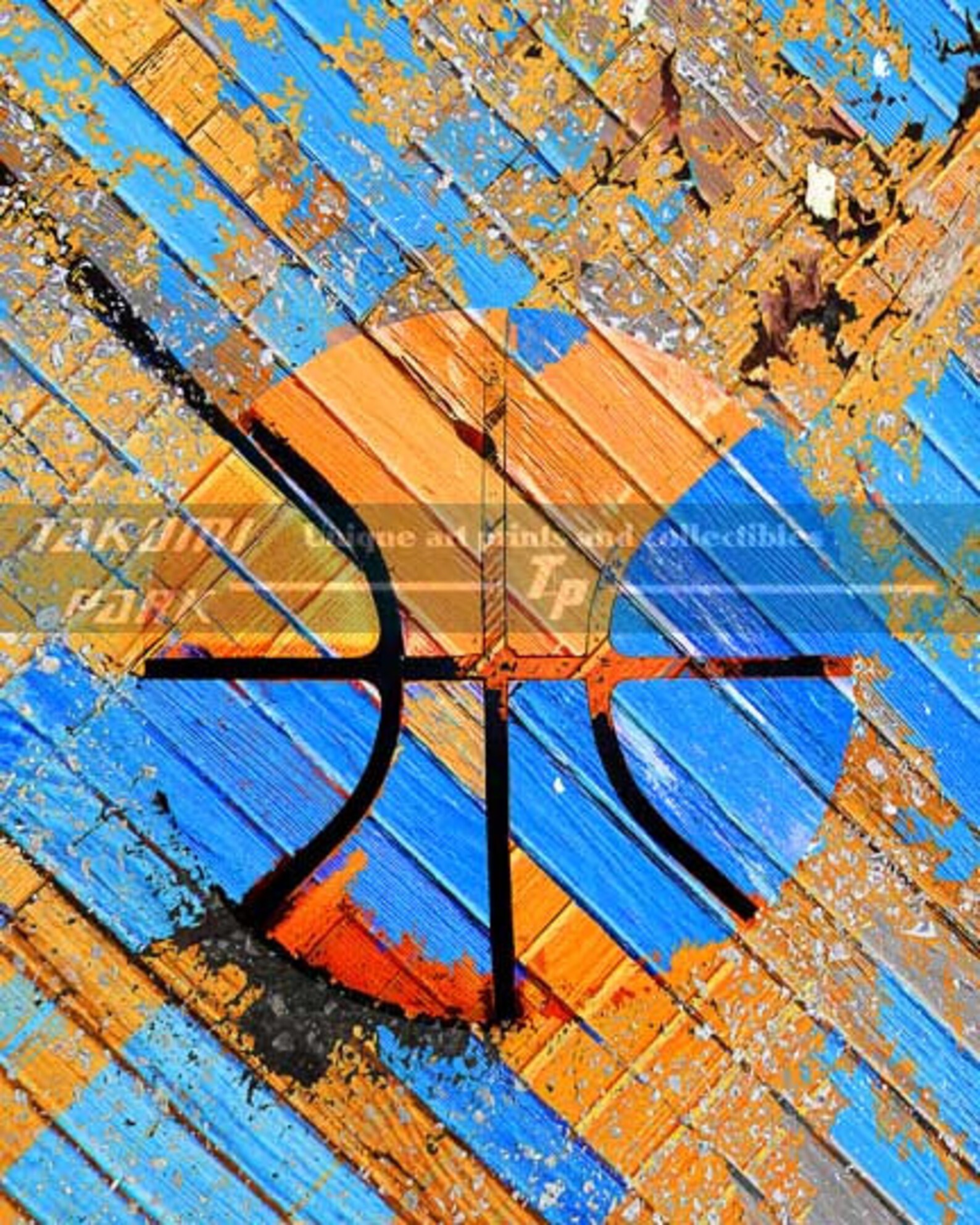 Colorful Basketball Art Print Swoosh 142, Basketball Artwork Photo