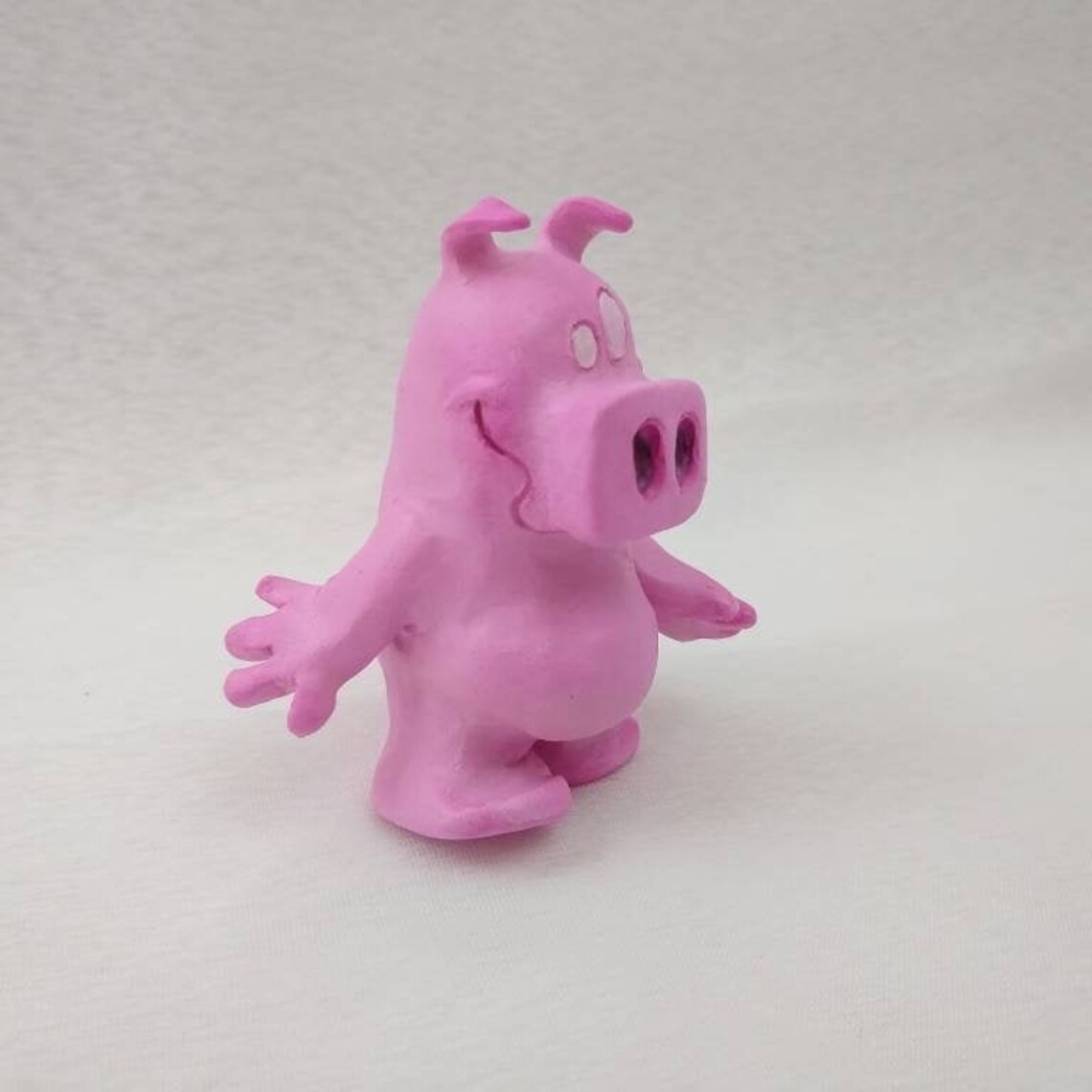 Rupert Plinkerton Figure Flexible Polymer Clay Pig