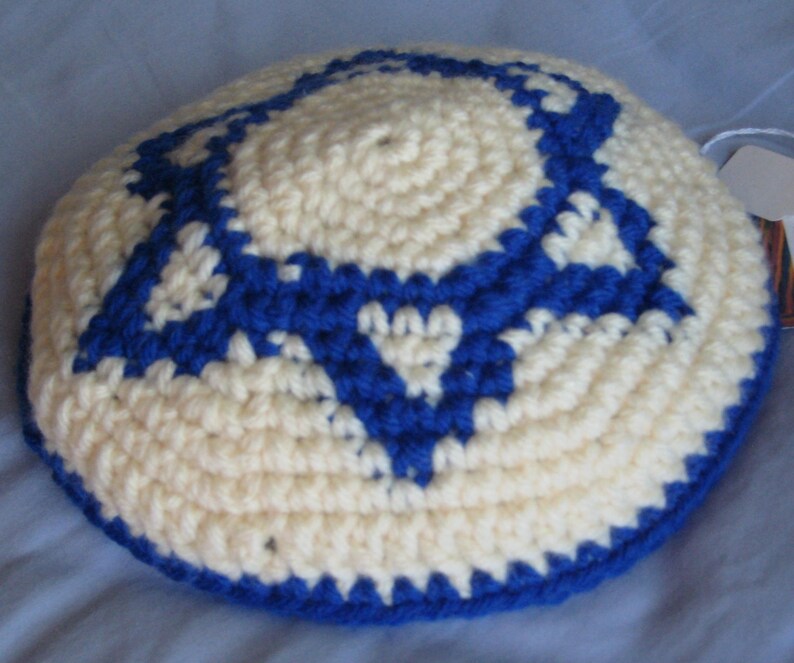 Star of David Yarmulke Crochet Pattern PDF File Digital Delivery Etsy