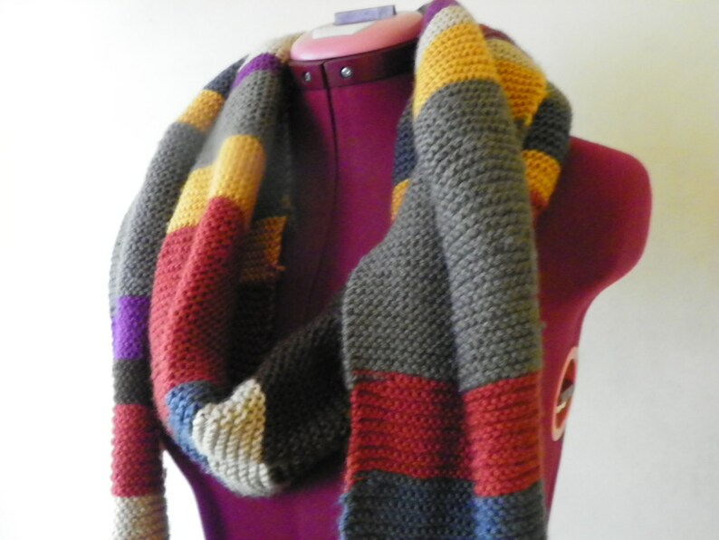 Dr Who scarf, long scarf, super scarf, 12 feet scarf, image 2