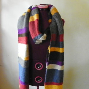 Dr Who scarf, long scarf, super scarf, 12 feet scarf, image 3