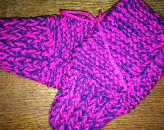 hand knit, Slippers like grandma use to make, handmade knitted slippers, house socks, women's slippers, men's slippers, gift, diabetic feet