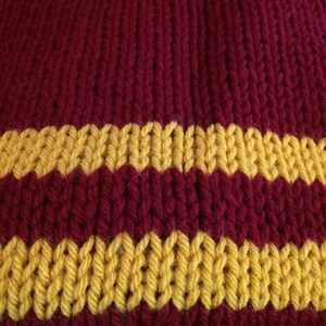 Hand Knit double layer scarves in many colour combo Get your school, house, team, colour inspired scarf here image 5