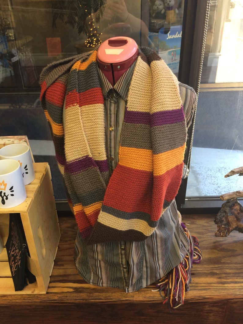 Dr Who scarf, long scarf, super scarf, 12 feet scarf, image 1