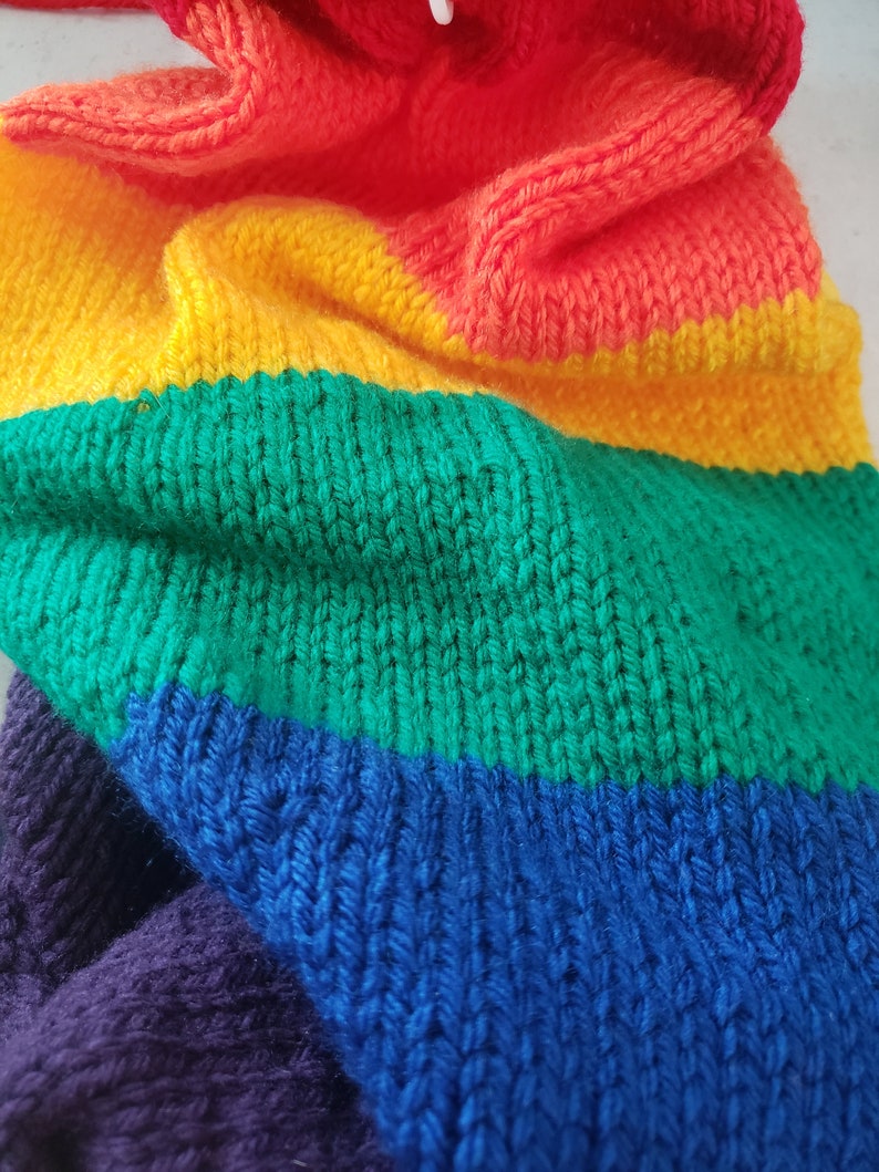 Handgestrickte doppellagige Schals in vielen Farbkombinationen Holen Sie sich Ihre Schule, Haus, Team, Farbe inspirierter Schal hier Bild 10