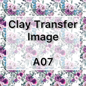 Floral Pattern Clay Image Transfer - Clay Tools - Magic Paper - Clay Tattoo - Polymer Clay Earring Making Tools