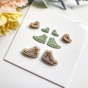 High Top Shoe Clay Cutter - Sneaker - Tennis Shoe Shapes Cutter - Clay Earrings Cutter - Sports Clay Cutter