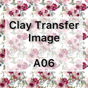 Floral Pattern Clay Image Transfer - Clay Tools - Magic Paper - Clay Tattoo - Polymer Clay Earring Making Tools